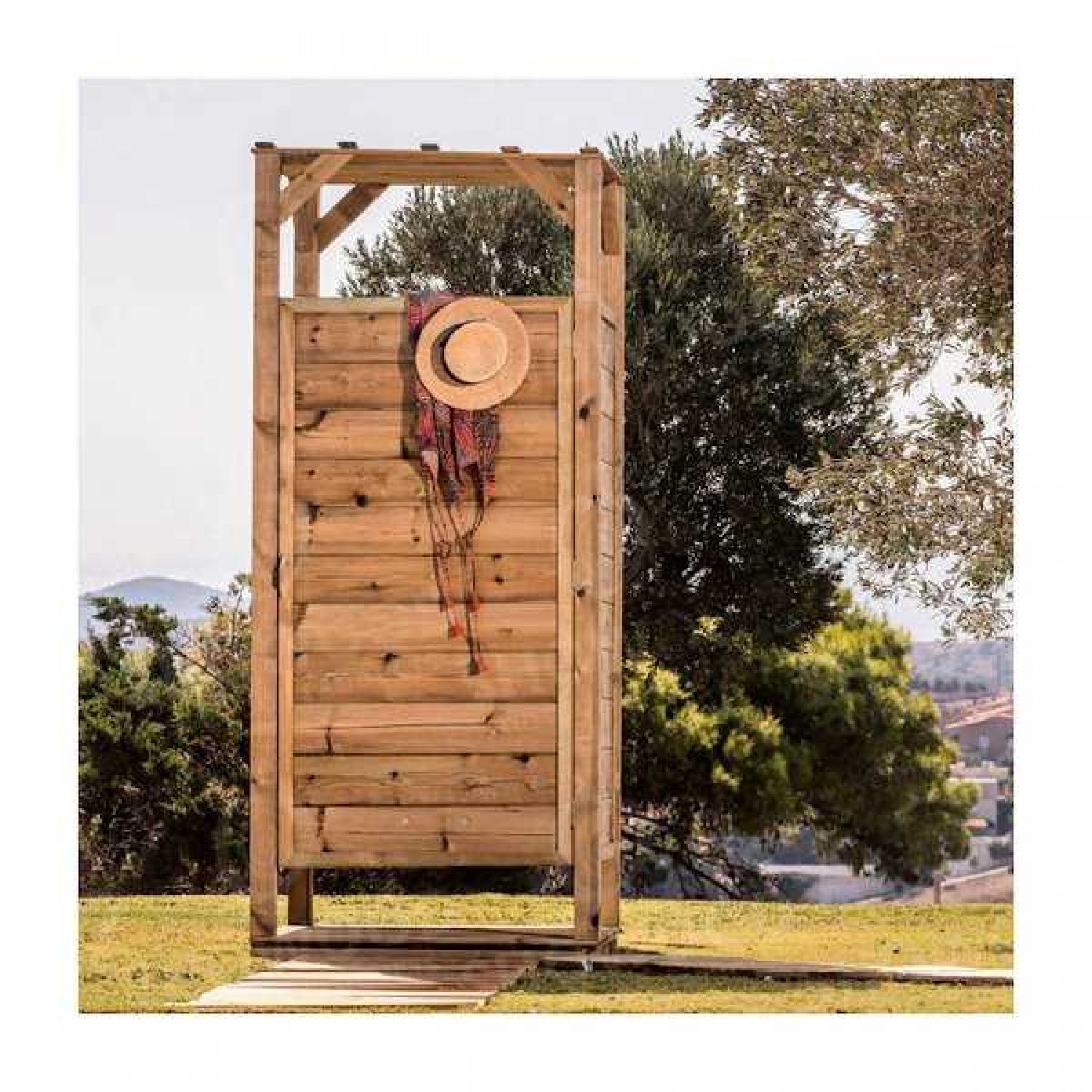 Wooden Beach Cabin 226(H)x100x100cm Wooden Beach Cabin 226(H)x100x100cm | Kipogeorgiki