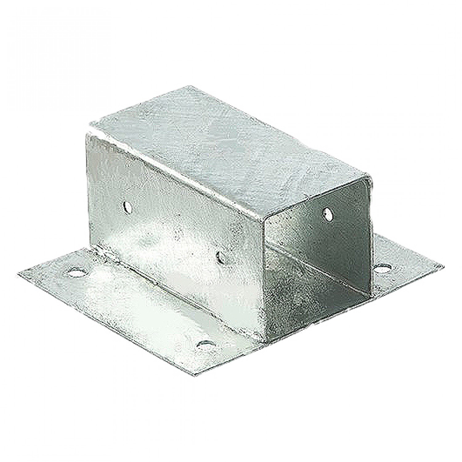 Βάση Ξύλου Βιδωτή για Τοίχο Νο 7 (71x71x150mm) Γαλβανισμένη εν Θερμώ Βάση Ξύλου Βιδωτή για Τοίχο Νο 7 (71x71x150mm)