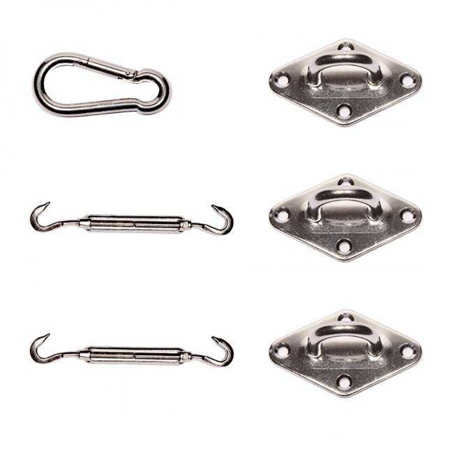 Set of Stainless Steel for Triangle Shade Sail | Kipogeorgiki  