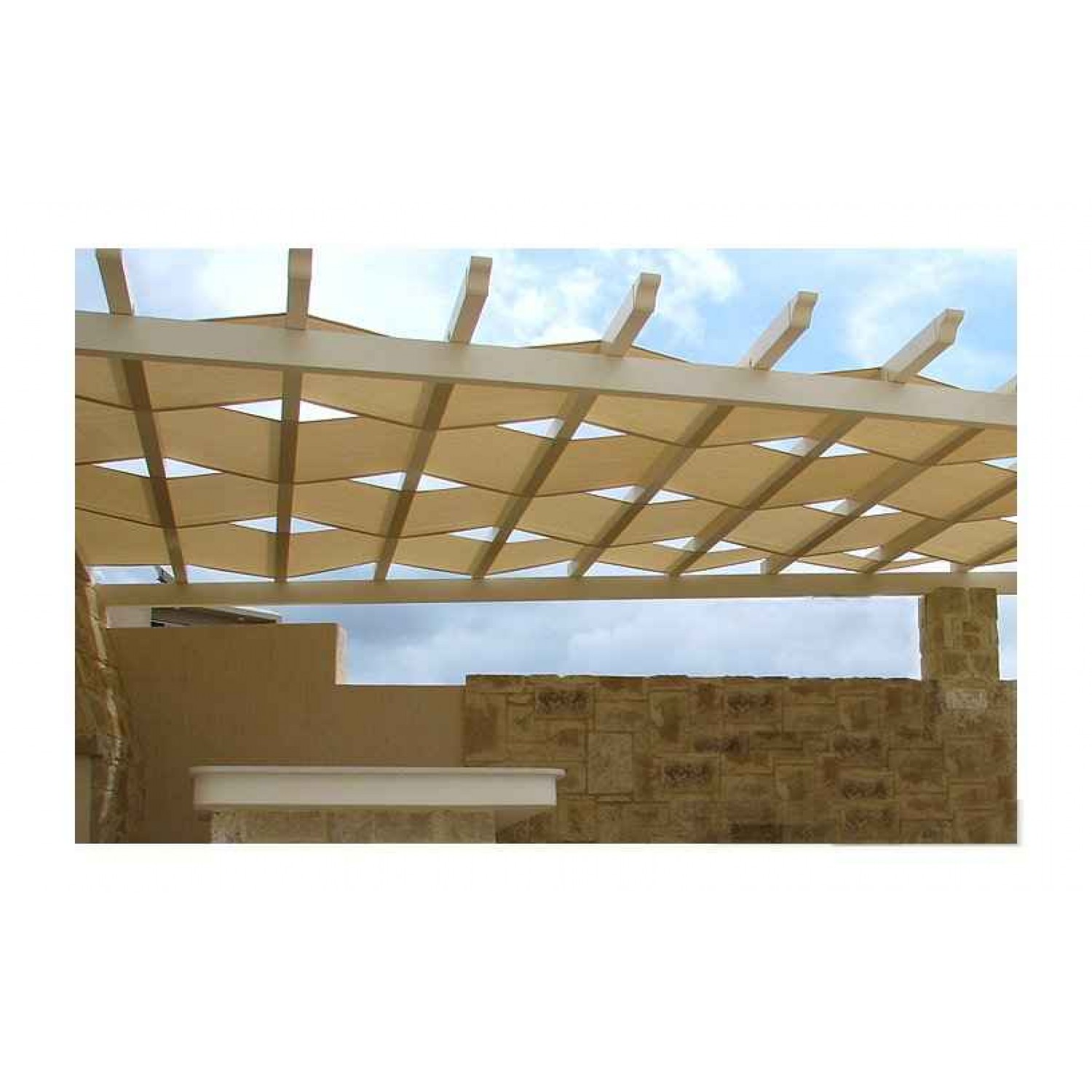 Shade Fabric Material Ecru Color 75cm x 20m Shade Fabric Material Ecru Color 75cm x 20m