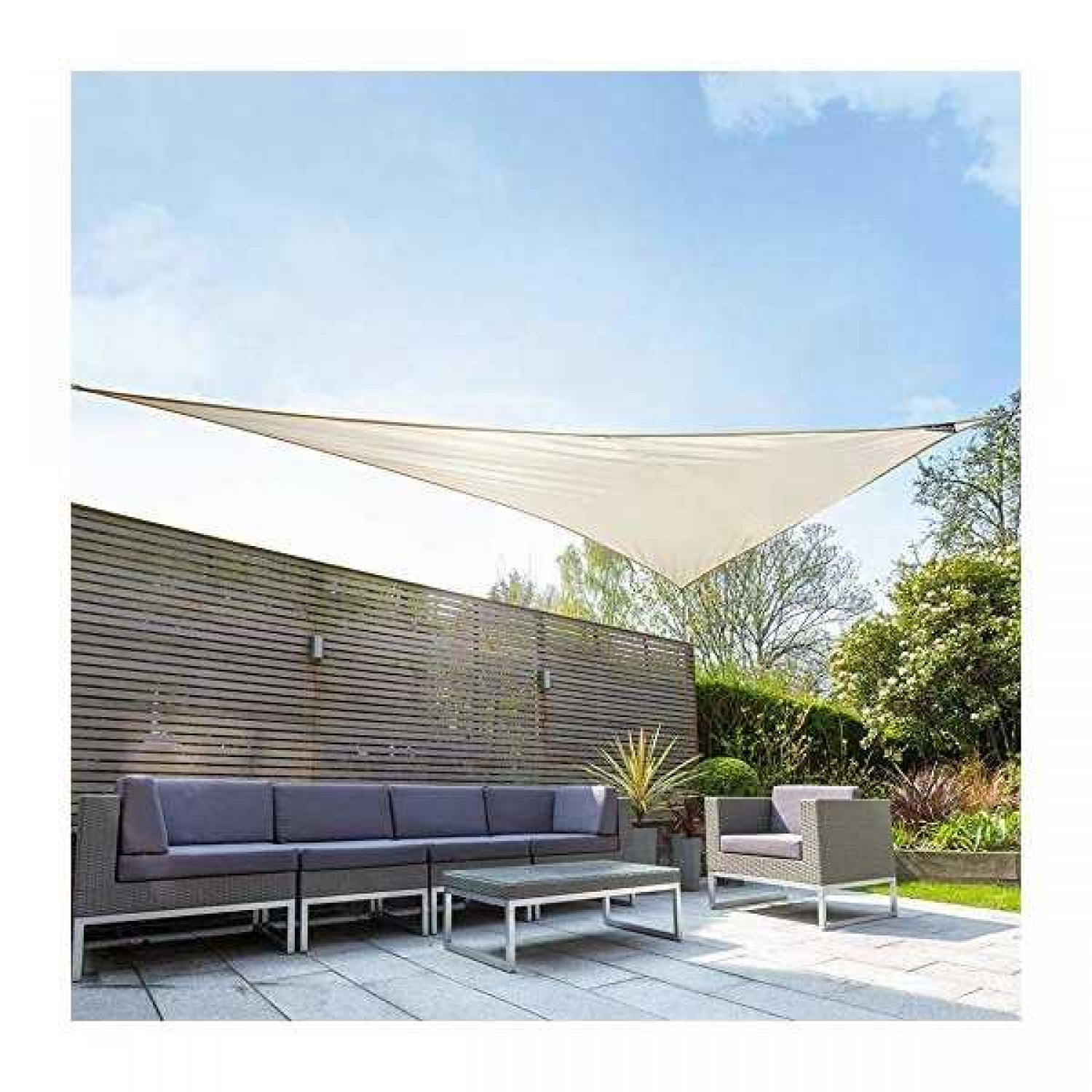 Πανί Σκίασης Τρίγωνο Εκρού 230gsm Γωνία 90° - 4,2x4,2x6m Πανί Τρίγωνο Εκρού 230gsm 90°- 4,2x4,2x6m | Κηπογεωργική