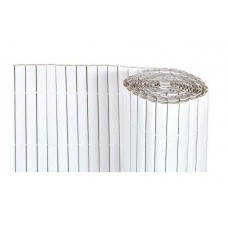 Καλαμωτή PVC 20mm/150(Υ)x300cm Λευκό Χρώμα Διπλής Όψης