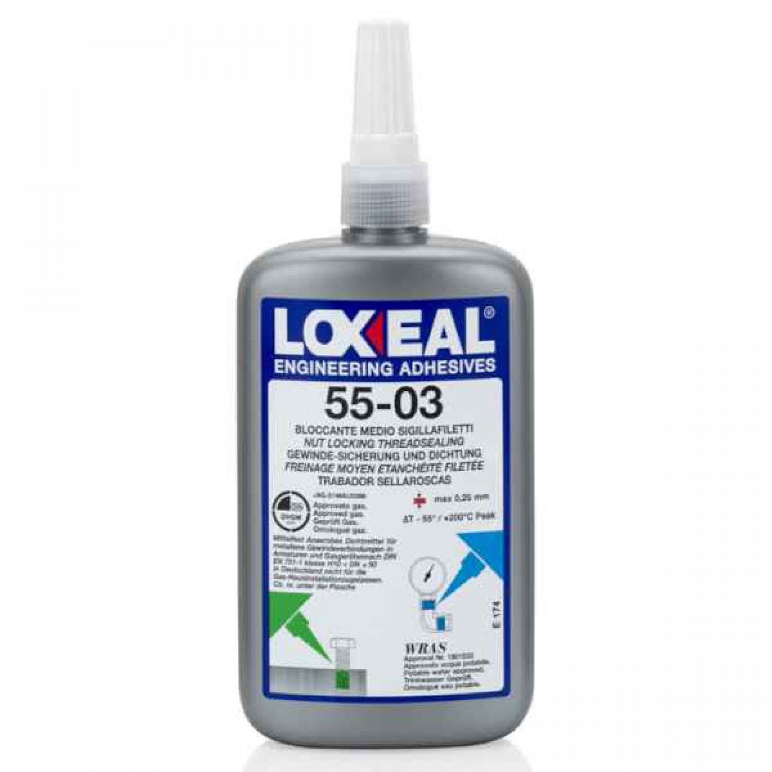 Κόλλα Σύσφιξης Υψηλών Θερμοκρασιών 50ml 55-03 LOXEAL Κόλλα Σύσφιξης Υψηλών Θερμοκρασιών 50ml 55-03 Μπλε LOXEAL - Κόλλες Σπειρωμάτων για Μέτρια Σύσφιξη