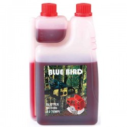 BLUE BIRD 1L Synthetic Oil For 2-Stroke Engines with Doser - Professional Mixing Oils with Measuring Bottle