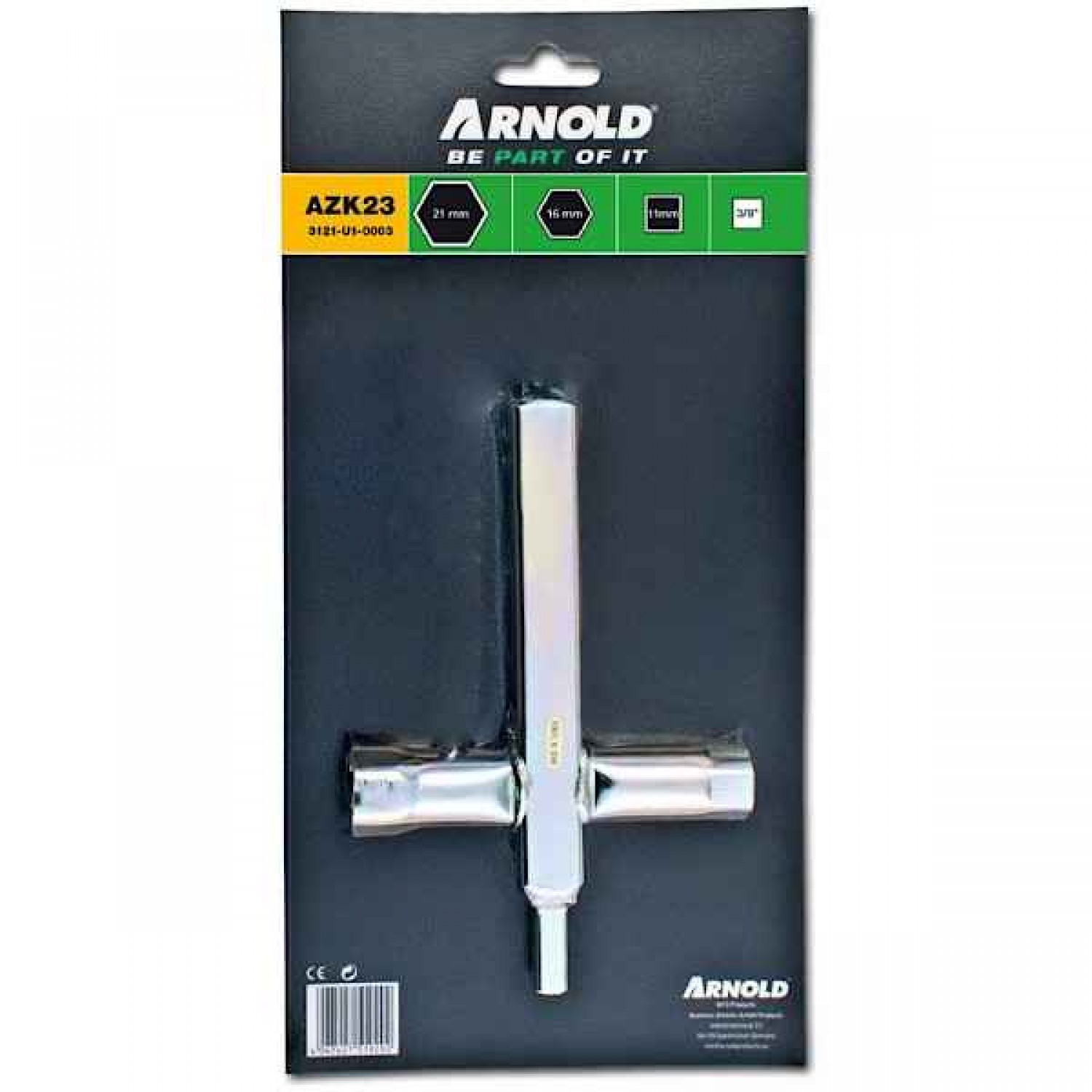 ARNOLD 13-16-19-21mm-3/8" Multi-Spark Wrench ARNOLD 13-16-19-21mm-3/8" Multi-Spark Wrench - Spark Plug Sockets