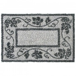 Pebble Mosaics in Net L4 Plant-Pattern 1.15×1.76 m