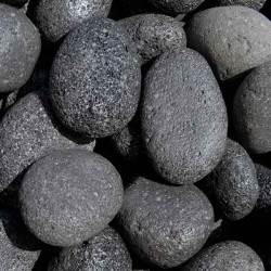 Βότσαλο Ηφαιστειακό Μαύρο σε Σάκο (Bag) 20kg Επεξεργασμένο - Επεξεργασμένα Βότσαλα Μαύρα Λάβας