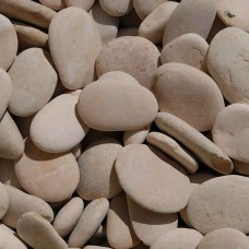 Βότσαλο Πλακέ Ροζ (3-5)cm 20kg Σάκος (Bag) - Επεξεργασμένα & Φυσικά Επίπεδα Βότσαλα-Κροκάλες