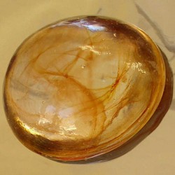 Yellow Glass Pebbles 4-5cm 5 pcs - Decorative Glass Pebble