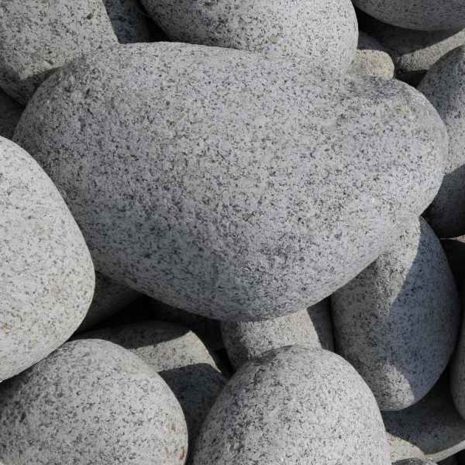 Granite Gray Cobblestones (15-30cm) 1200kg Big Bag - Processed & Natural Pebbles & True Cobblestones