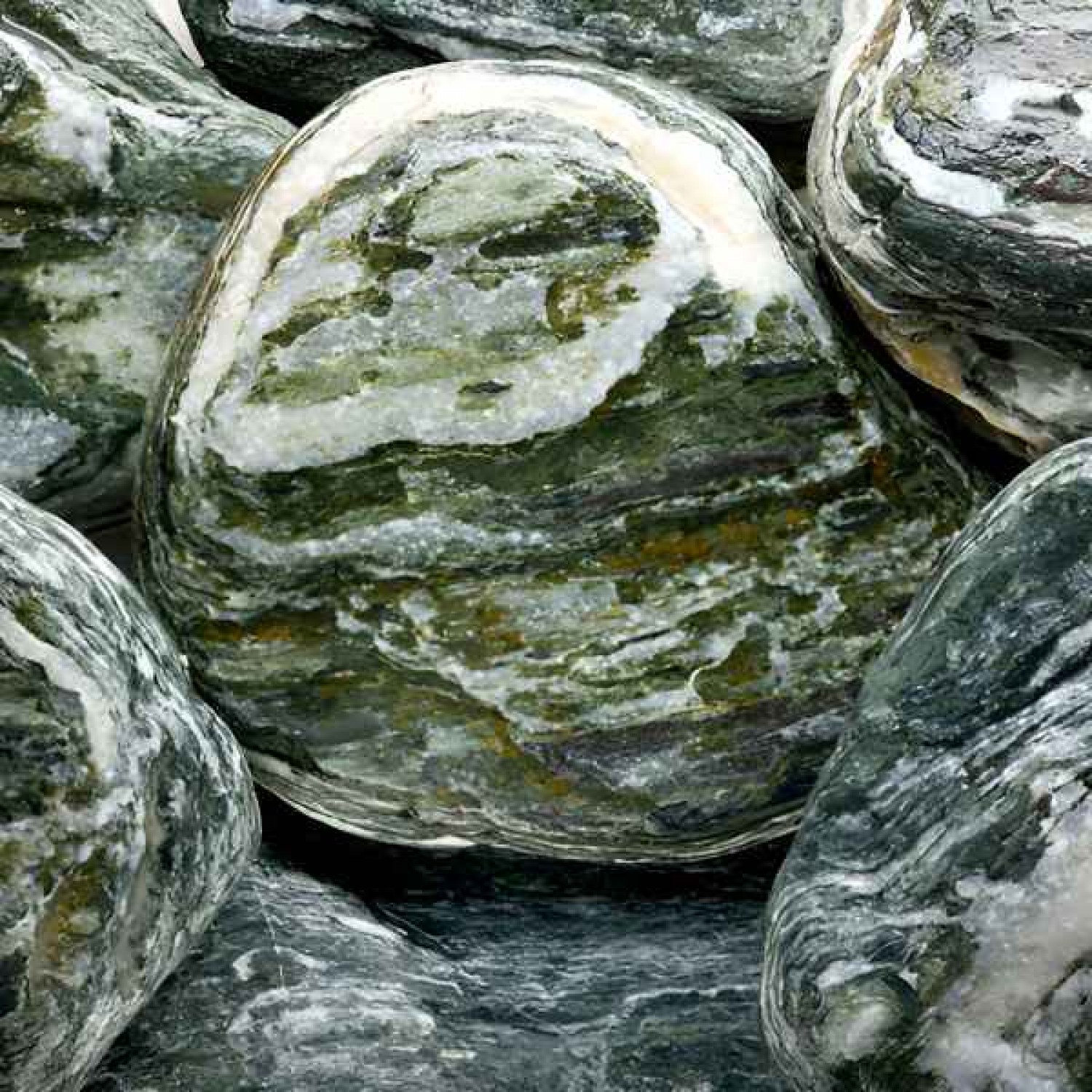 Κροκάλα Ποτάμια Πράσινη 3-6cm 20kg Σάκος (Bag) - Επεξεργασμένα & Φυσικά Βότσαλα-Κροκάλες