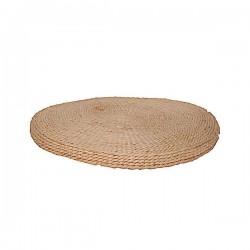 Ψάθινο Μαξιλάρι Δαπέδου Καθιστικών Ø66x8cm Χειροποίητο