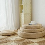 Μαξιλάρα Ψάθινη Δαπέδου Μπεζ Χρώματος Ø70x10cm | Ψάθινα Είδη για τον Κήπο & το Σπίτι Ψάθινες Μαξιλάρες Δαπέδου Καθιστικών Ø70x10cm Χειροποίητες