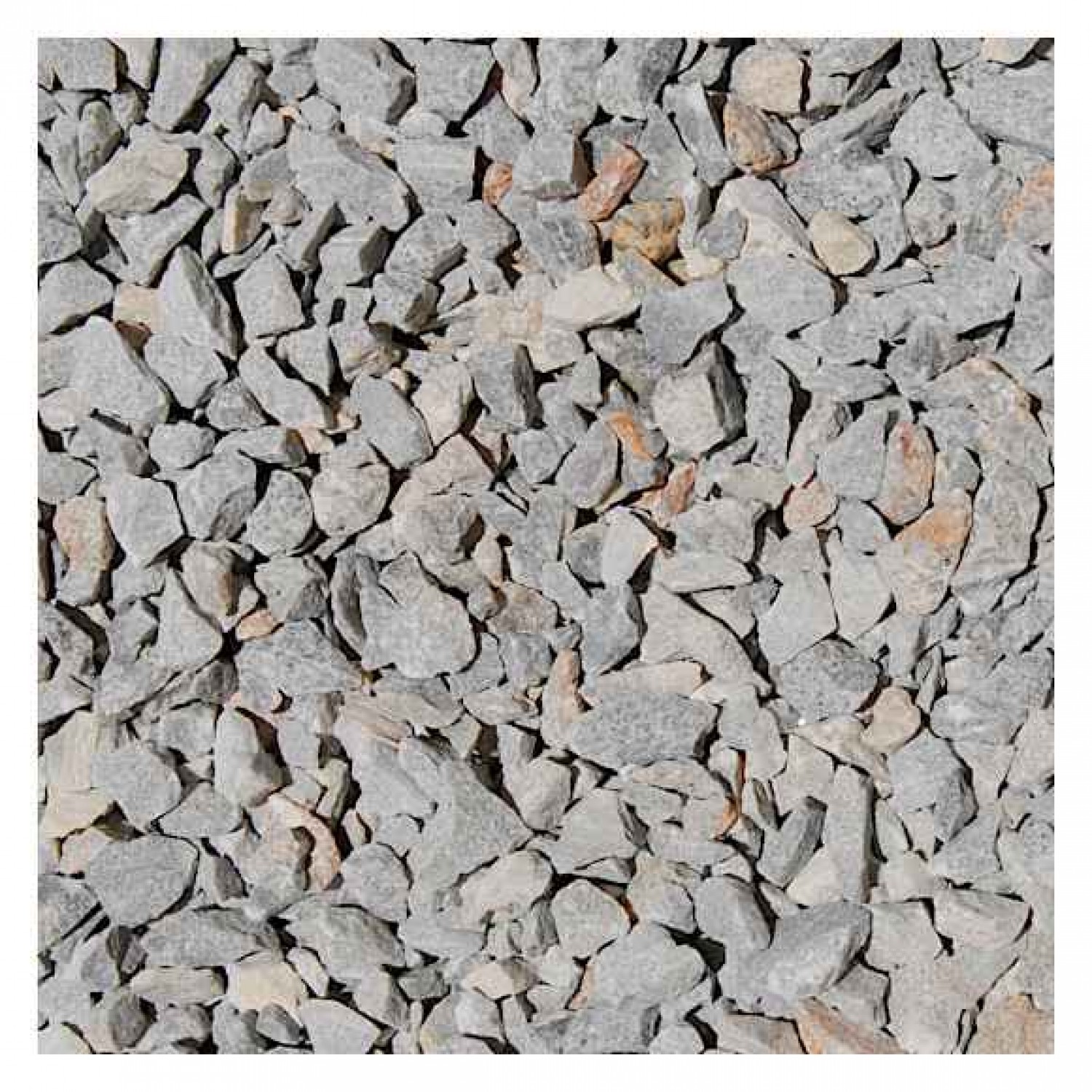 Light Gray Gravel Mineral 20kg Bag - Natural Gravels Light Gray Gravel Mineral 20kg Bag - Decorative Gravels for Garden & Landscape