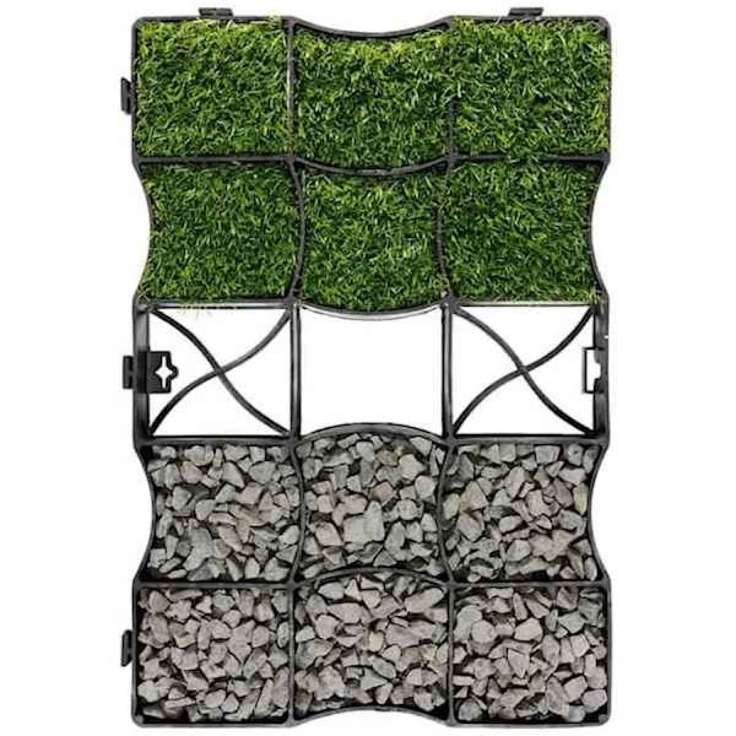 Grass & Gravel Pavers S60s 60.5x40.5x4cm geoSYSTEM-Porous Grids by Geoproduct - Stabilizers for Grasses & Gravels
