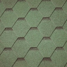 Hexagonal Roofing Shingles Green 3m² IKO