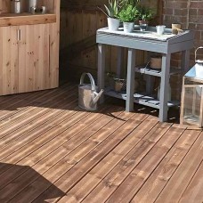 Deck Διπλής Όψης Λείο-Γραμμωτό 2,5x13,5x400cm Εμποτισμένου Ξύλου - Εμποτισμένη Ξυλεία Πεύκου για Δάπεδα-Ντεκ Εξωτερικών Χώρων