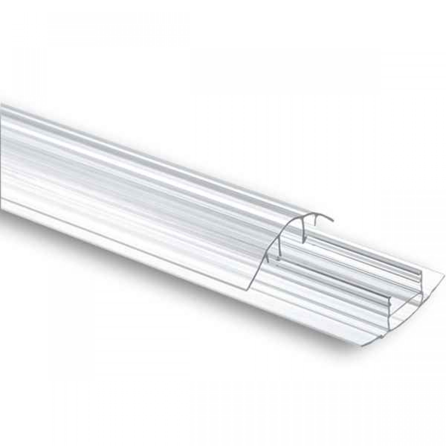 Polycarbonate Connector H 4-6-10-16mm - 600cm Polycarbonate Connector H 4-6-10-16mm - 600cm - Connection Systems for Polycarbonate Sheets