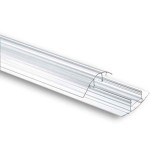 Polycarbonate Connector H 4-6-10-16mm - 600cm Polycarbonate Connector H 4-6-10-16mm - 600cm - Connection Systems for Polycarbonate Sheets