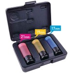 1/2" Drive 6-Point Impact Deep Socket 3pcs Benman 71071 1/2" Drive 6-Point Super Impact Deep Socket Set of 3pcs 17, 19, 21mm Benman 71071 - Deep Sockets