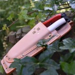 OKATSUNE 130 Double Leather Holster for Pruners-Shears OKATSUNE 130 Double Leather Holster with Belt Loop for Pruners-Shears - Holsters for Shears-Secateurs-Pruners