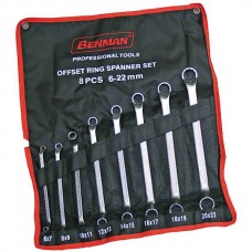 Κλειδιά Πολύγωνα Διπλά Κυρτά Σετ των 8τμχ Benman 70186 - Συλλογή Πολύγωνων Κλειδιών