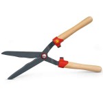 WOLF-Garten HS-WW Wood Handle Waved Hedge Shear - Hedge Shears-Manual Hedge Trimmers