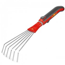 WOLF-Garten Small Fan Rake with Handle LB-M/ZM 015 - Mini Garden Tools-Brooms & Rakes