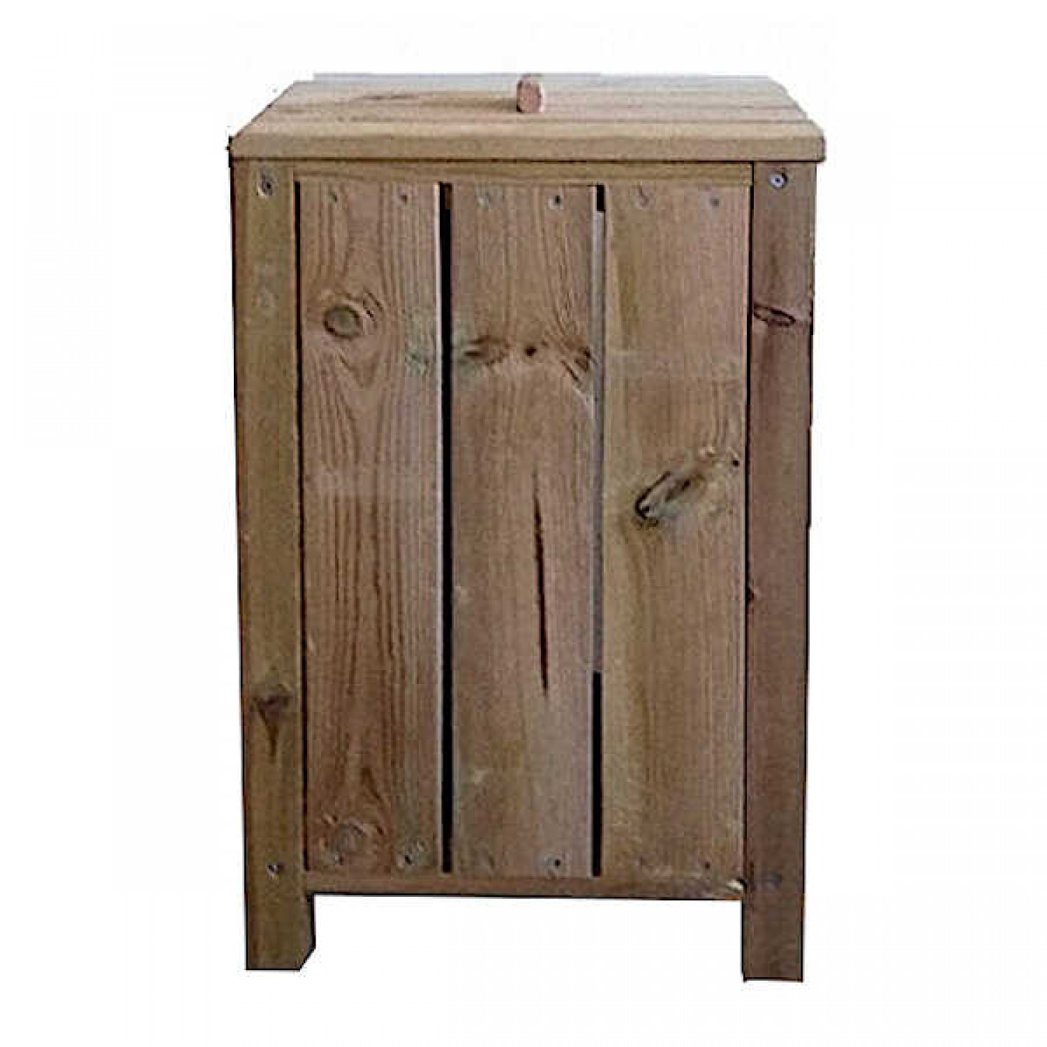 Ξύλινος Κάδος Απορριμάτων 40x40x(Υ)70cm Εμποτισμένος - Ξύλινοι Κάδοι Σκουπιδιών Ξύλινος Κάδος Σκουπιδιών 40x40x(Υ)70cm Εμποτισμένος