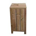 Ξύλινος Κάδος Απορριμάτων 40x40x(Υ)70cm Εμποτισμένος - Ξύλινοι Κάδοι Σκουπιδιών Ξύλινος Κάδος Σκουπιδιών 40x40x(Υ)70cm Εμποτισμένος