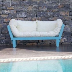 Wooden Folding Sofa 200x75x(H)57cm Garden-Beach – Outdoor Sofas & Lounge Chairs