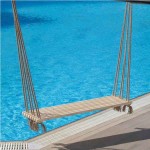 Double Wooden Swing with Jute Rope 150x42x3.5cm Double Wooden Swing with Jute Rope 150x42x3.5cm - Swings for Gardens, Swimming Pool, Beach