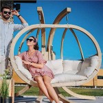 Ξύλινες Κρεμαστές Πολυθρόνες Αιώρες Ήρα 120x120x60cm