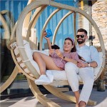 Ξύλινες Κρεμαστές Πολυθρόνες Αιώρες Ήρα 120x120x60cm