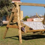 Κούνια Κήπου Ξύλινη 3 Θέσεων 3,00x1,85x1,90m