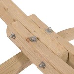Ξύλινη Βάση Αιώρας Νιόβη 145x134x395cm - Βάσεις Αιωρών