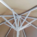 Umbrella D250cm Replacement Polyester Canopy Cloth Mocha - Umbrellas Clothes