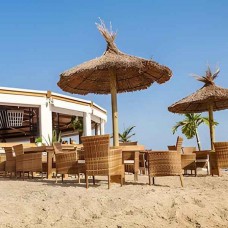 Beach Umbrella Natural Reiki Bush D200cm with Pole Ø8x300cm - Beach & Garden Umbrellas