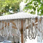 Ομπρέλα Παραλίας με Χειροποίητο Πλεκτό Μακραμέ Κάλυμμα Δ250cm - Επαγγελματικές-Οικιακές Ομπρέλες Θαλάσσης
