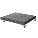 Free-Arm Parasol Base 90kg Dark Grey with Wheels-Nesling Free-Arm Parasol Base 90kg Dark Grey with Wheels-Nesling (Platinum) - Overhanging Parasol Bases