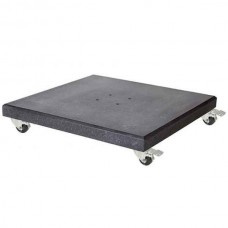 Free-Arm Parasol Base 90kg Dark Grey with Wheels-Nesling (Platinum) - Overhanging Parasol Bases