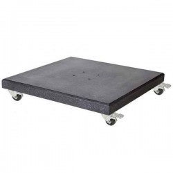Free-Arm Parasol Base 90kg Dark Grey with Wheels-Nesling (Platinum) - Overhanging Parasol Bases
