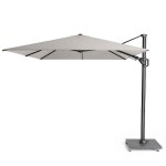 Free-Arm Parasol Base 90kg Dark Grey with Wheels-Nesling Free-Arm Parasol Base 90kg Dark Grey with Wheels-Nesling (Platinum) - Overhanging Parasol Bases