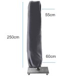 Κάλυμμα Ομπρέλας Κήπου 250x55-60cm Nesling (Platinum) - Καλύμματα για Ομπρέλες Κήπων & Βεράντας