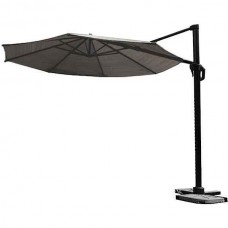 Nesling (PLATINUM) Free-Arm Parasol D3.5m Grey-Rotatable Coolfit® - Sun Protection-Overhanging Parasols