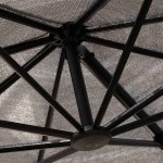 Nesling (PLATINUM) Free-Arm Parasol D3.5m Grey-Rotatable Coolfit® - Sun Protection-Overhanging Parasols