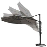 Nesling (PLATINUM) Free-Arm Parasol D3.5m Ecru-Rotatable Coolfit® - Sun Protection-Overhanging Parasols