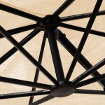 Nesling (PLATINUM) Free-Arm Parasol D3.5m Ecru-Rotatable Coolfit® - Sun Protection-Overhanging Parasols