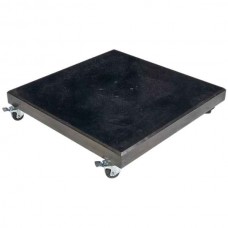 Free-Arm Parasol Base Modena 120kg Black with Wheels-PLATINUM - Overhanging Parasol Wheeled Bases