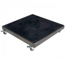 Free-Arm Parasol Base Modena 120kg Black with Wheels-PLATINUM - Overhanging Parasol Wheeled Bases